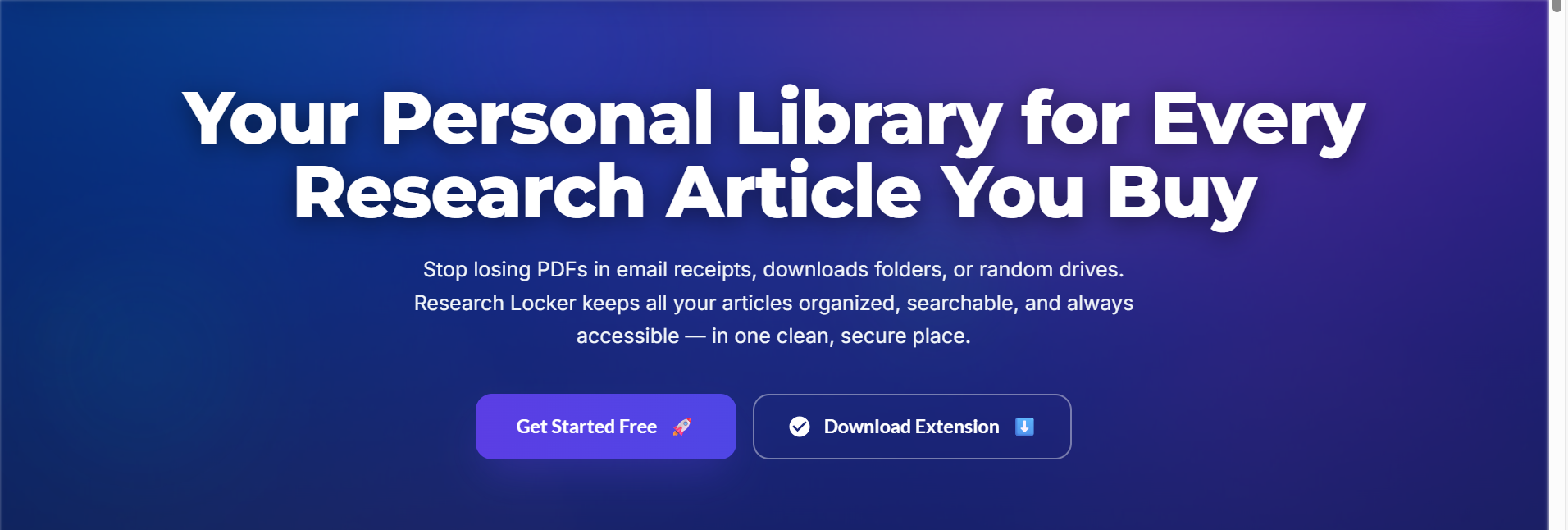 ResearchLocker: An Online Tool to Collect, Organize, and Manage Research Materials